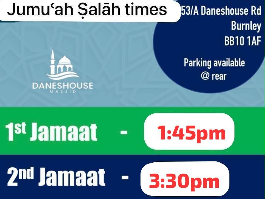 Change of 2nd Jummah