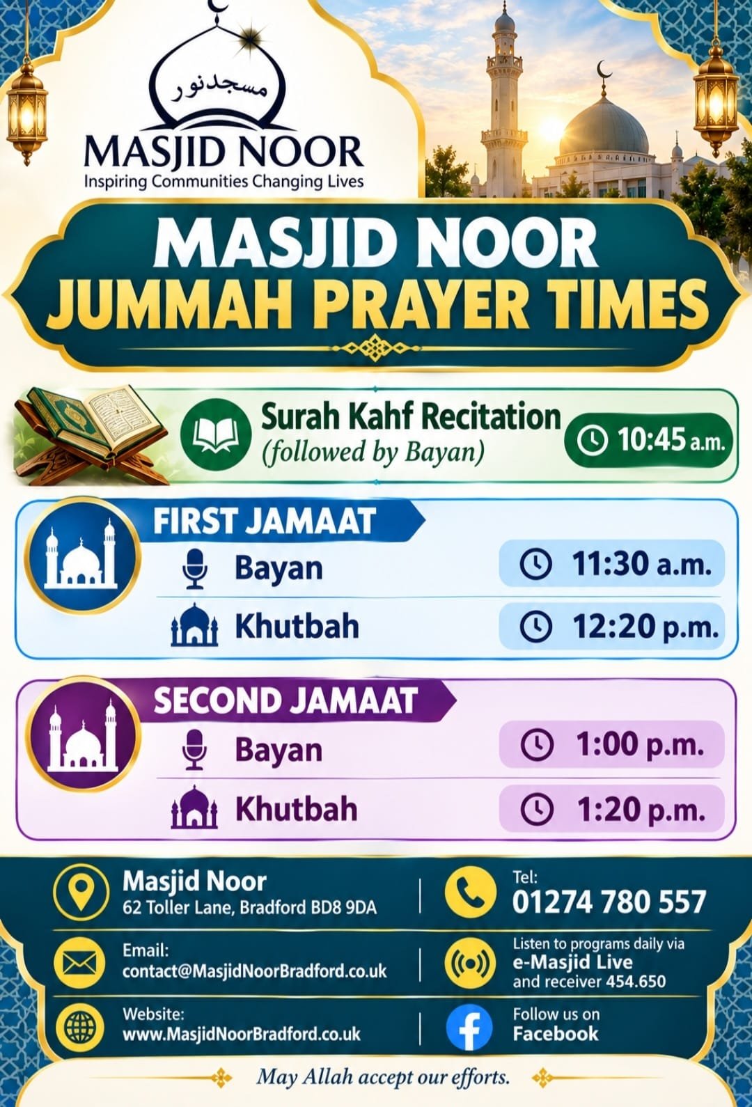 Change of Jumu'ah