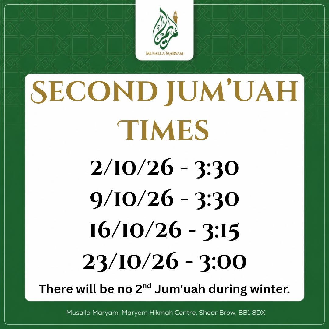 Change of Jumu'ah