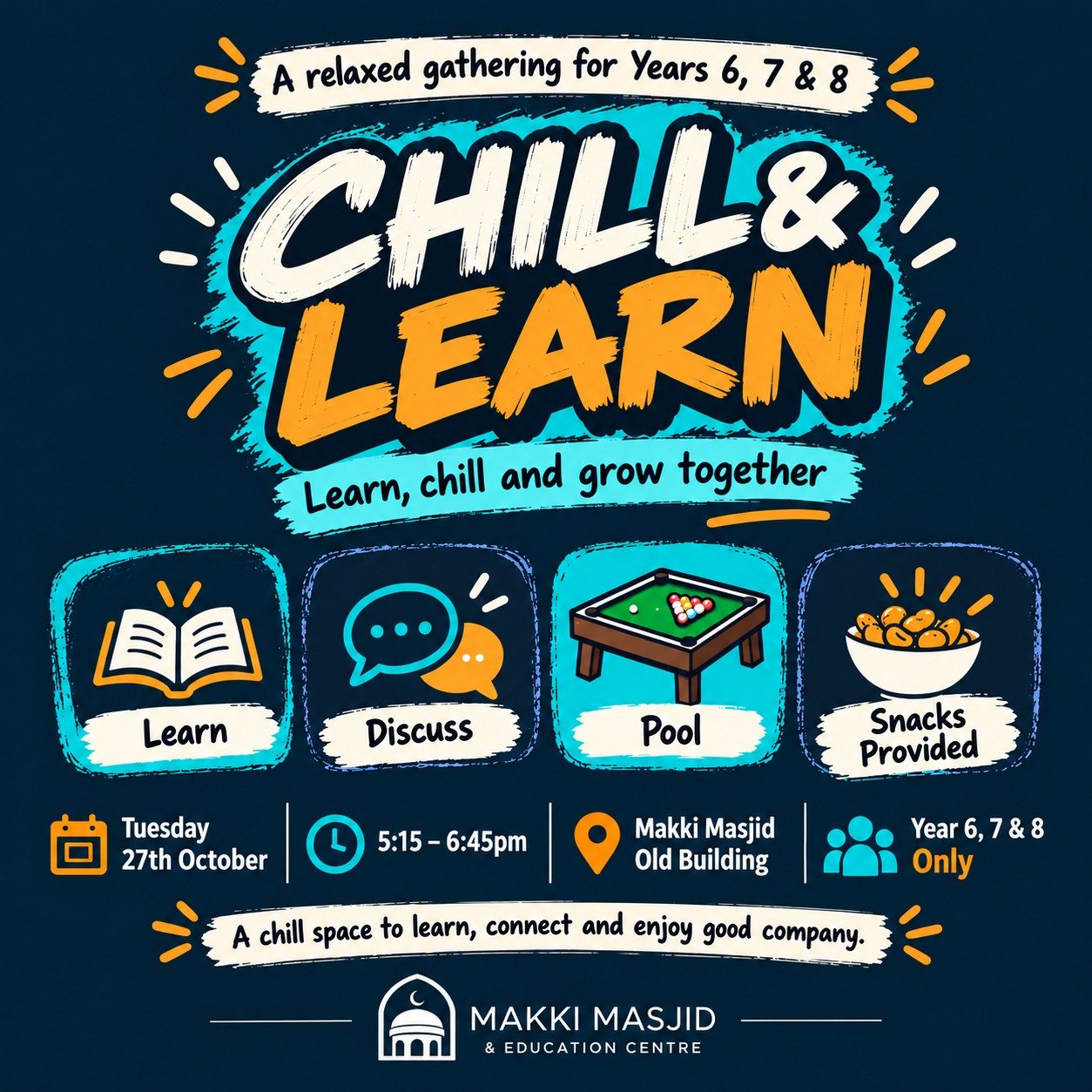Chill & Learn - Years 6,7 & 8