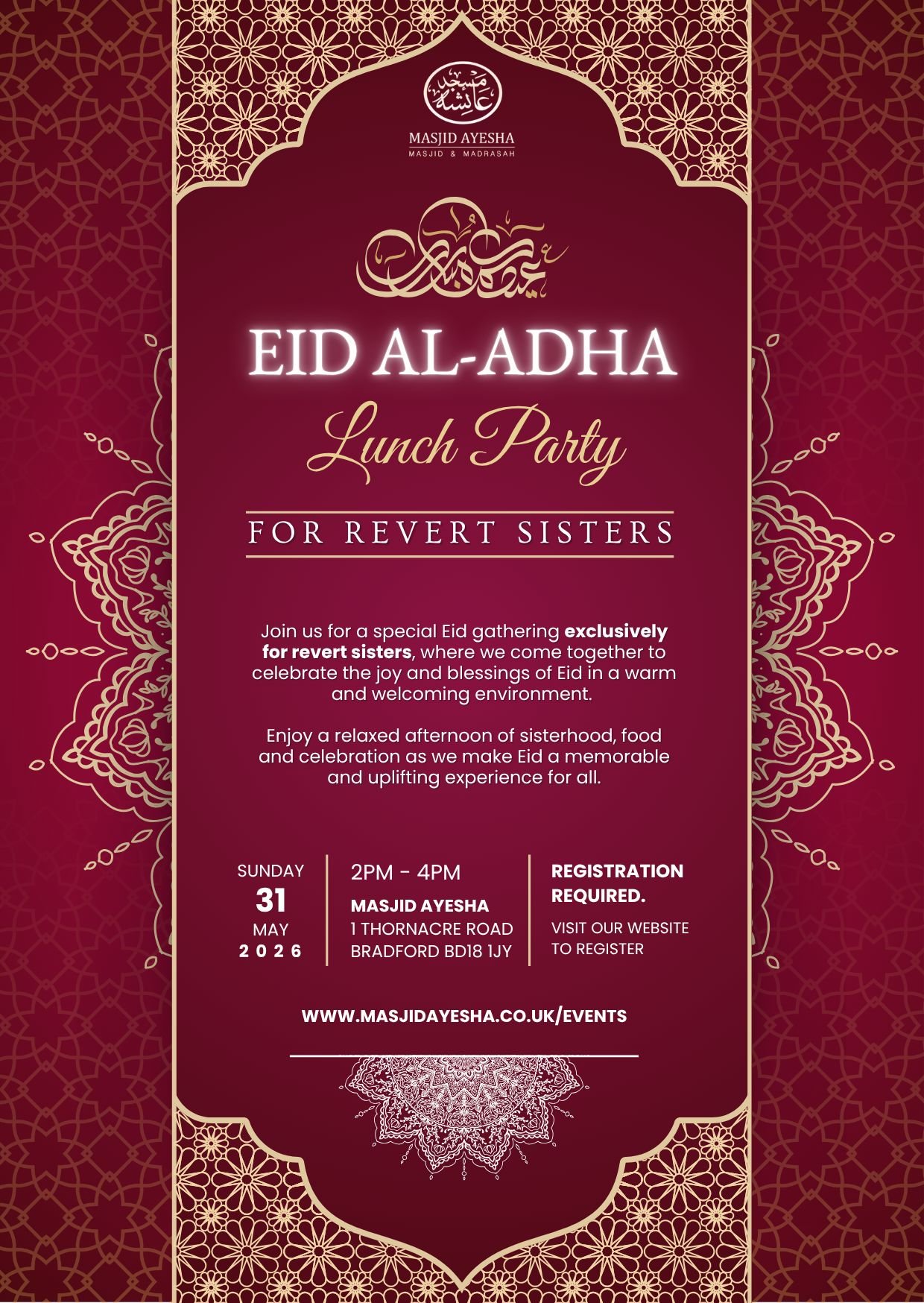 Eid Al-Adha Lunch Party for Revert Sisters