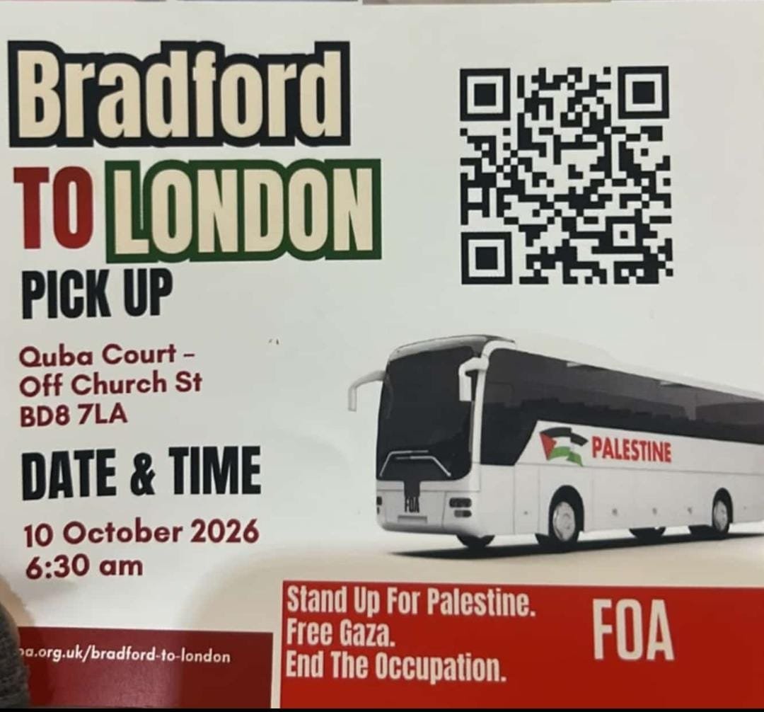 Friends of Al-Aqsa Bradford to London