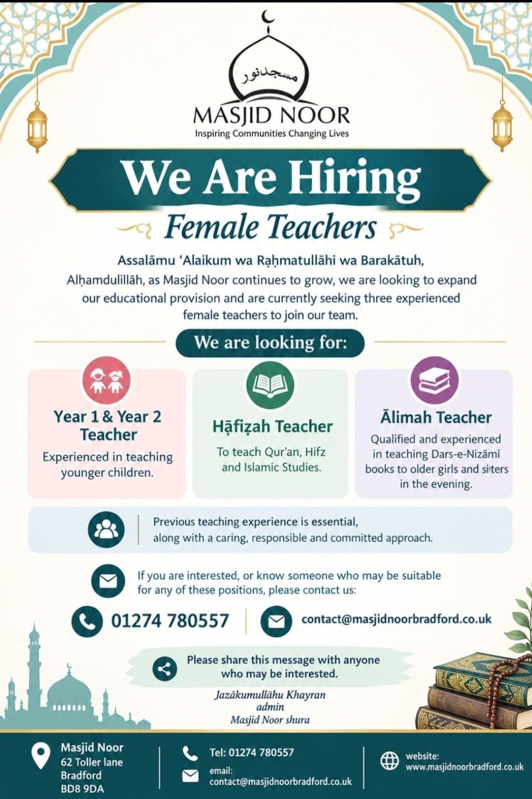 Hiring Female Teachers