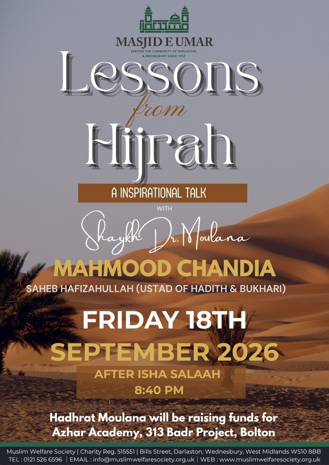Lessons from Hijrah