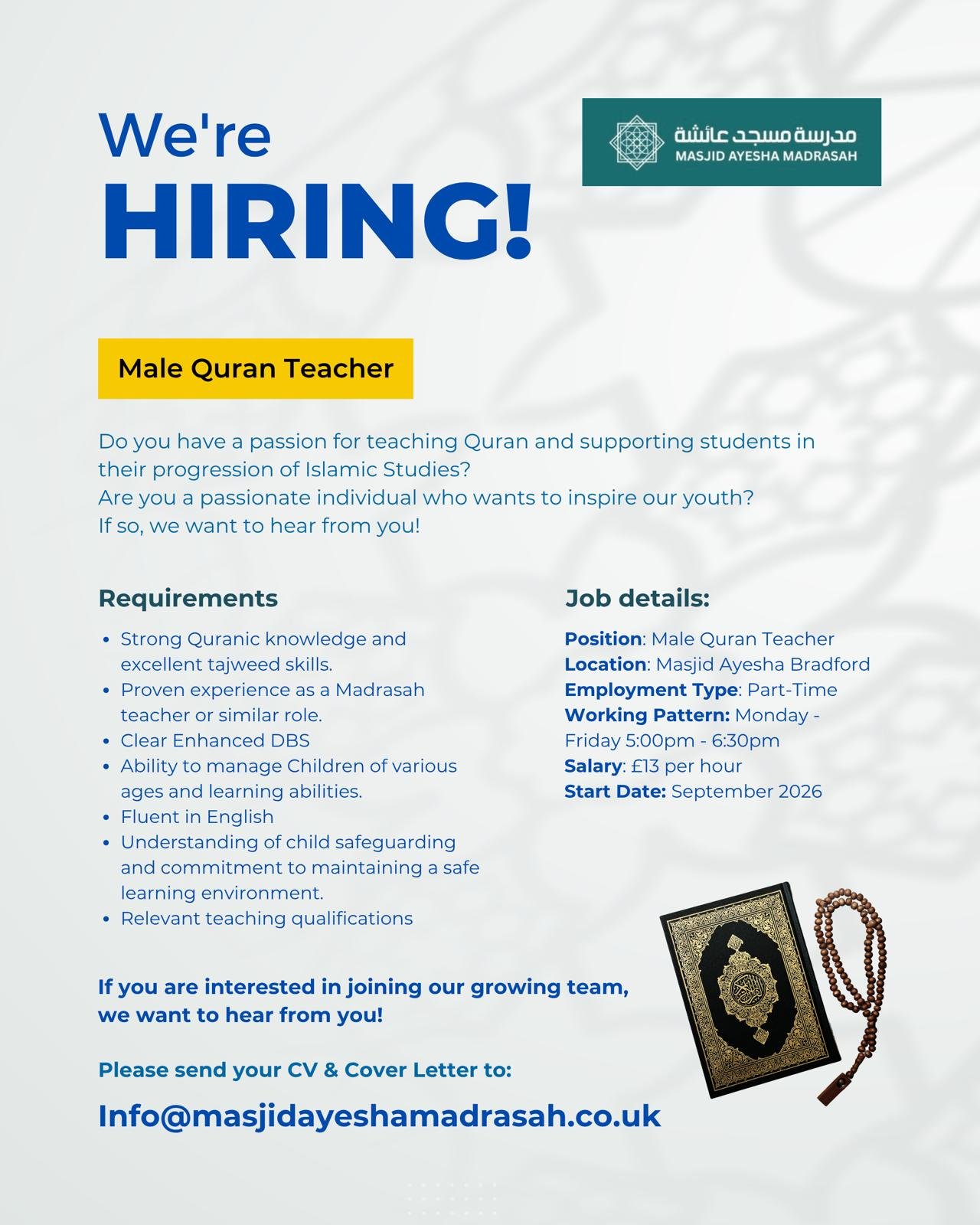 Male Quran Teacher